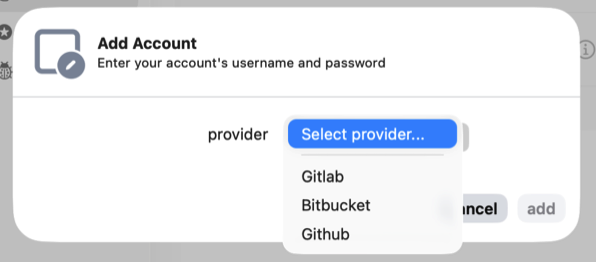 Support multi git provider.